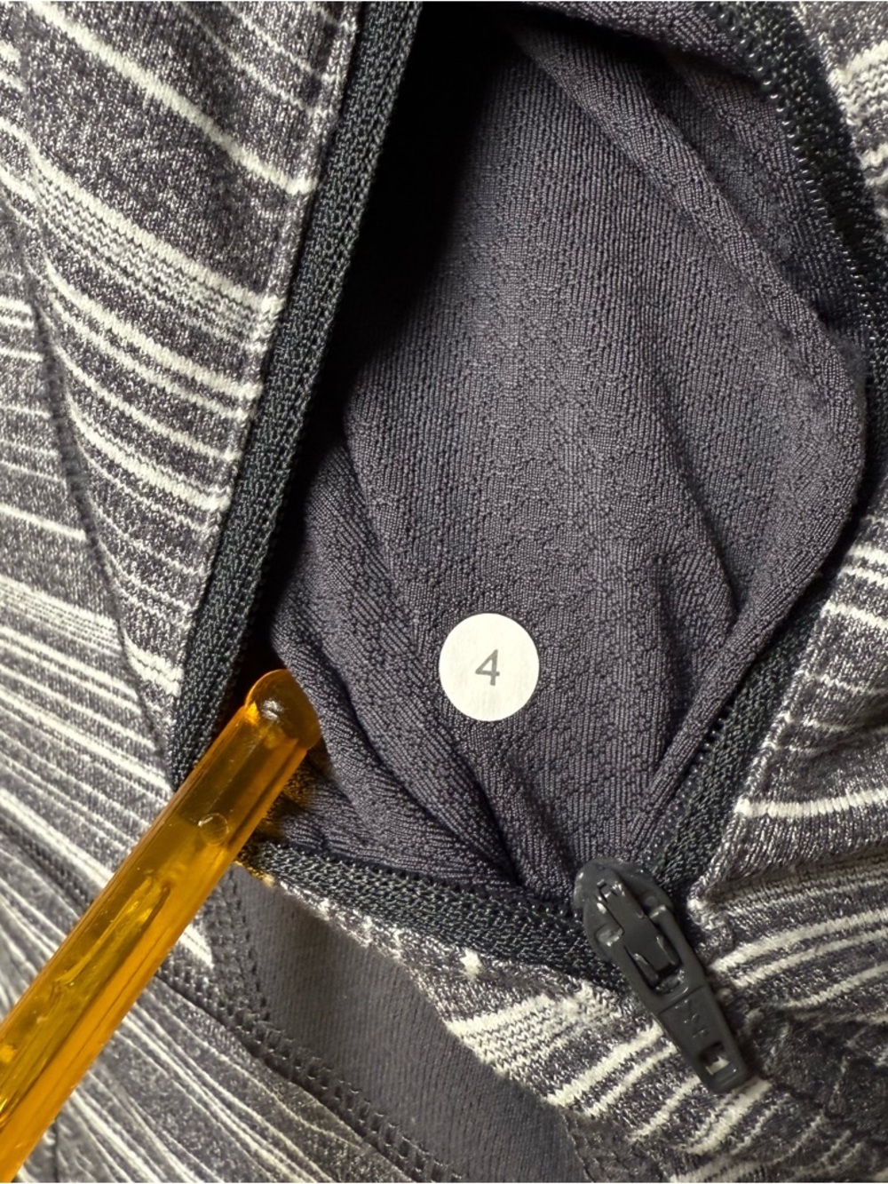 Lululemon Stride Jacket Sz 4 Heathered Grey Full Zip Jacket Thumbholes Slim Fit - Picture 4 of 5